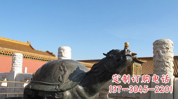 沧州铸铜龙龟寺庙神兽铜雕