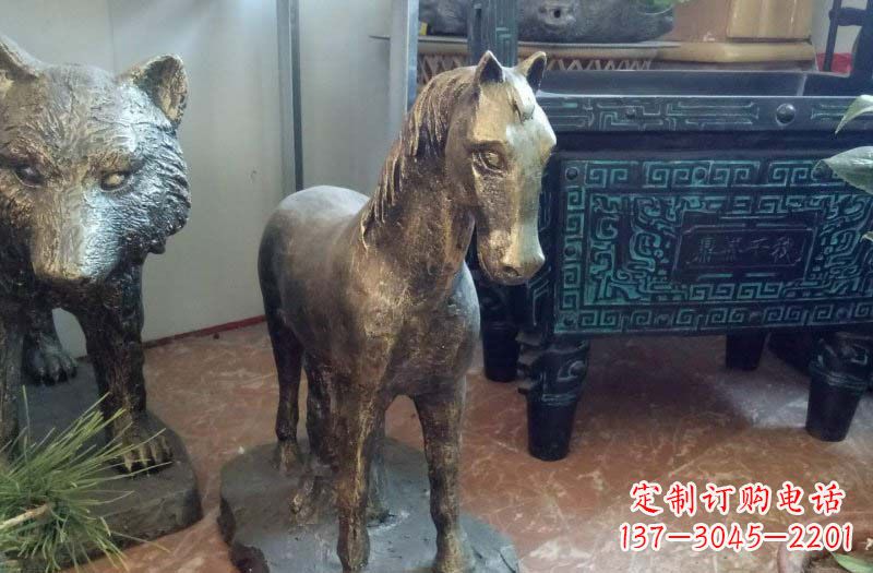 沧州铸铜马雕塑222