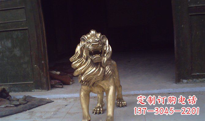 沧州铸铜狮子西洋狮子铜雕