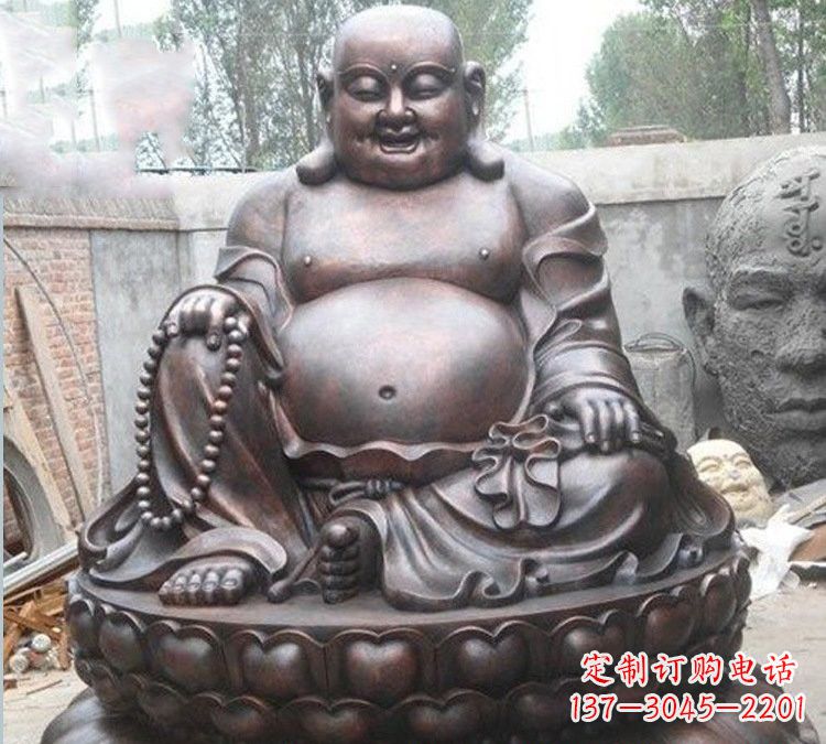 沧州宗教庙宇弥勒佛铜雕222